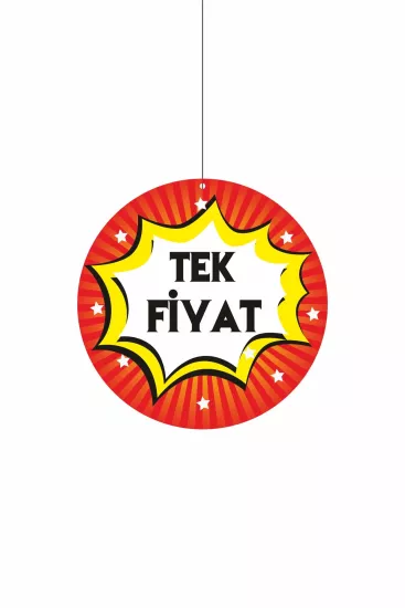 Tek Fiyat Yazılı Mağaza Dönkartı Çift Yön Baskılı Modelleri ve Fiyatları | ZajaBaskı