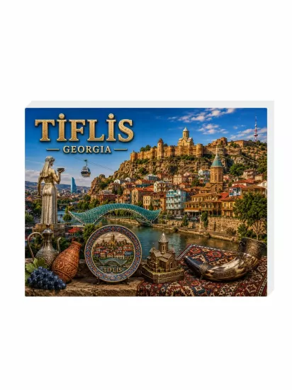 Tiflis Magnet Buzdolabı Süsü | Gürcistan Şehir Magneti | ZajaBaskı