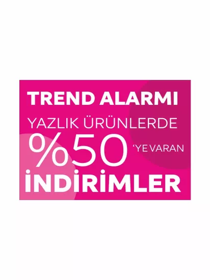 Trend Alarmı Yazlık Ürünlerde %50 İndirim Afişi Modelleri ve Fiyatları | Branda Vinil Baskı Zajabaski