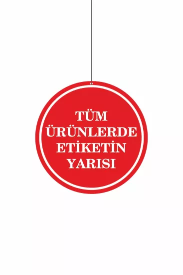 Tüm Ürünlerde Etiketin Yarısı Mağaza Dönkartı Modelleri ve Fiyatları | Zajabaskı