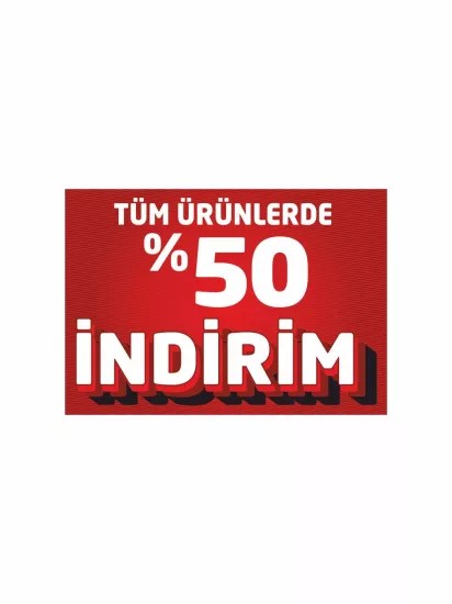 Tüm Ürünlerde %50 İndirim Afişi Modelleri ve Fiyatları | Branda Vinil Baskı Zajabaski