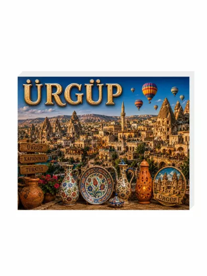 Ürgüp Magnet Buzdolabı Süsü | Kapadokya Şehir Magneti | ZajaBaskı