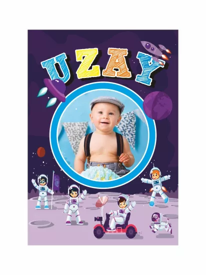 Uzay Astronot Tema Doğum Günü Ayaklı Pano Modelleri ve Fiyatları | Zajabaskı