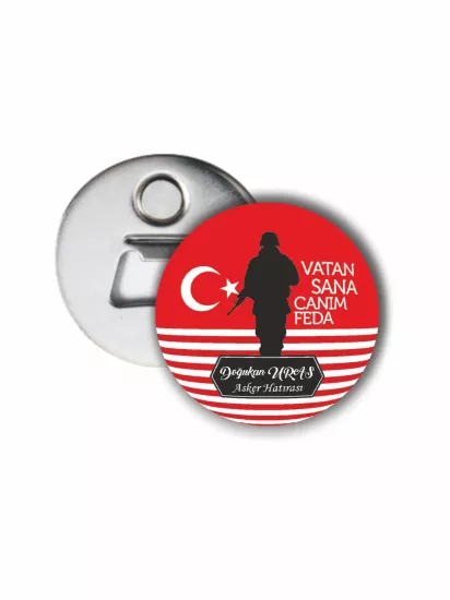 Vatan Sana Canım Feda Yazılı Asker Uğurlama Açacak Magnet Modelleri ve Fiyatları | Zajabaskı