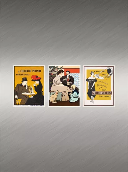 Vintage Retro Afiş Temalı Dekoratif Buzdolabı Magnet Seti 3’lü Modelleri ve Fiyatları | Zajabaskı