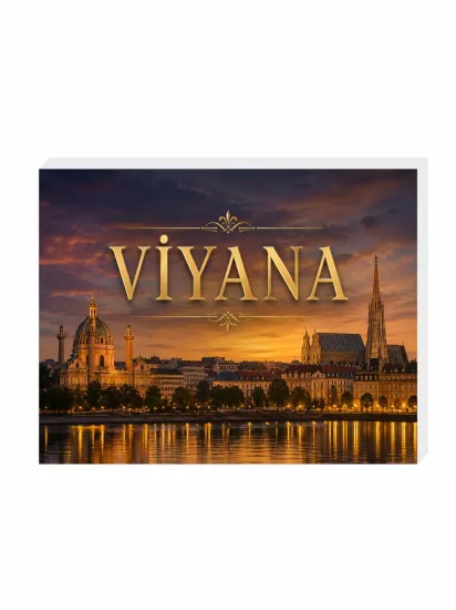 Viyana Buzdolabı Magneti | 9x7 cm Avusturya Hatırası | Zaja Baskı