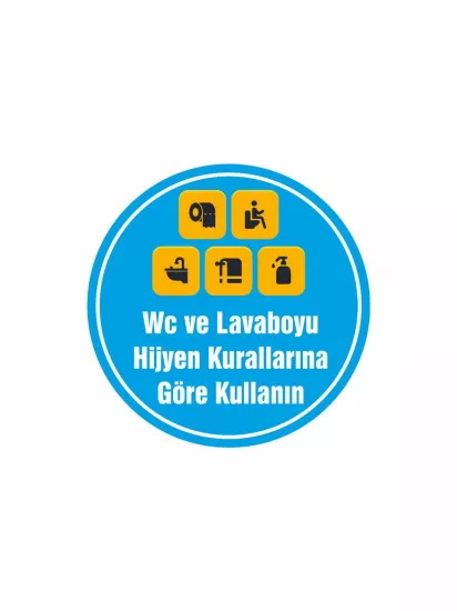 WC ve Lavaboyu Hijyen Kurallarına Göre Kullanın Sticker Modelleri ve Fiyatları | Zajabaskı