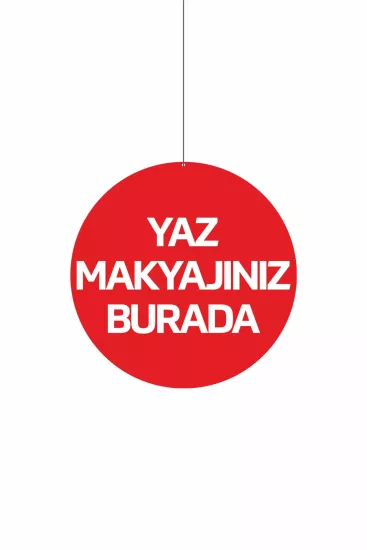 Yaz Makyajınız Burada Mağaza Dönkartı Modelleri ve Fiyatları | Zajabaskı