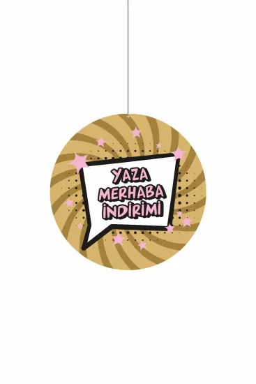 Yaza Merhaba İndirimi Mağaza Dönkartı Modelleri ve Fiyatları | Zajabaskı