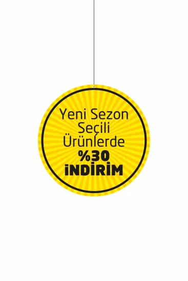Yeni Sezon Seçili Ürünlerde %30 İndirim Mağaza Dönkartı Modelleri ve Fiyatları | Zajabaskı