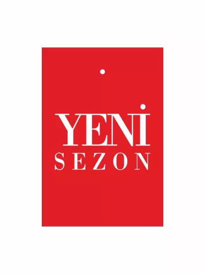 Yeni Sezon Giyim Etiketi Modelleri ve Fiyatları | Kırmızı Yeni Sezon Kıyafet Karton Etiketi 100 Adet | Zajabaskı