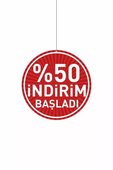 %50 İndirim Başladı Mağaza Dönkartı Modelleri ve Fiyatları | Zajabaskı