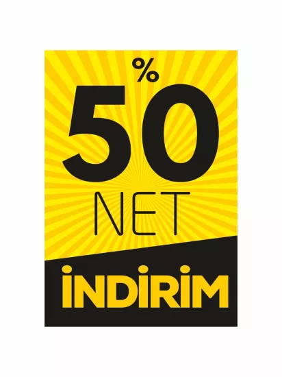 %50 Net İndirim Mağaza Ayaklı Karşılama Panosu Modelleri ve Fiyatları | Zajabaskı