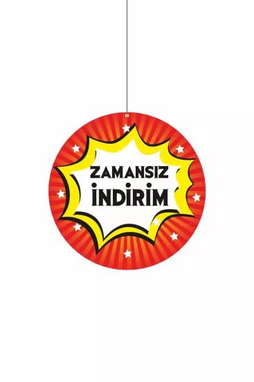 Zamansız İndirim Mağaza Dönkartı 30x30 Ebat Modelleri ve Fiyatları | Zajabaskı