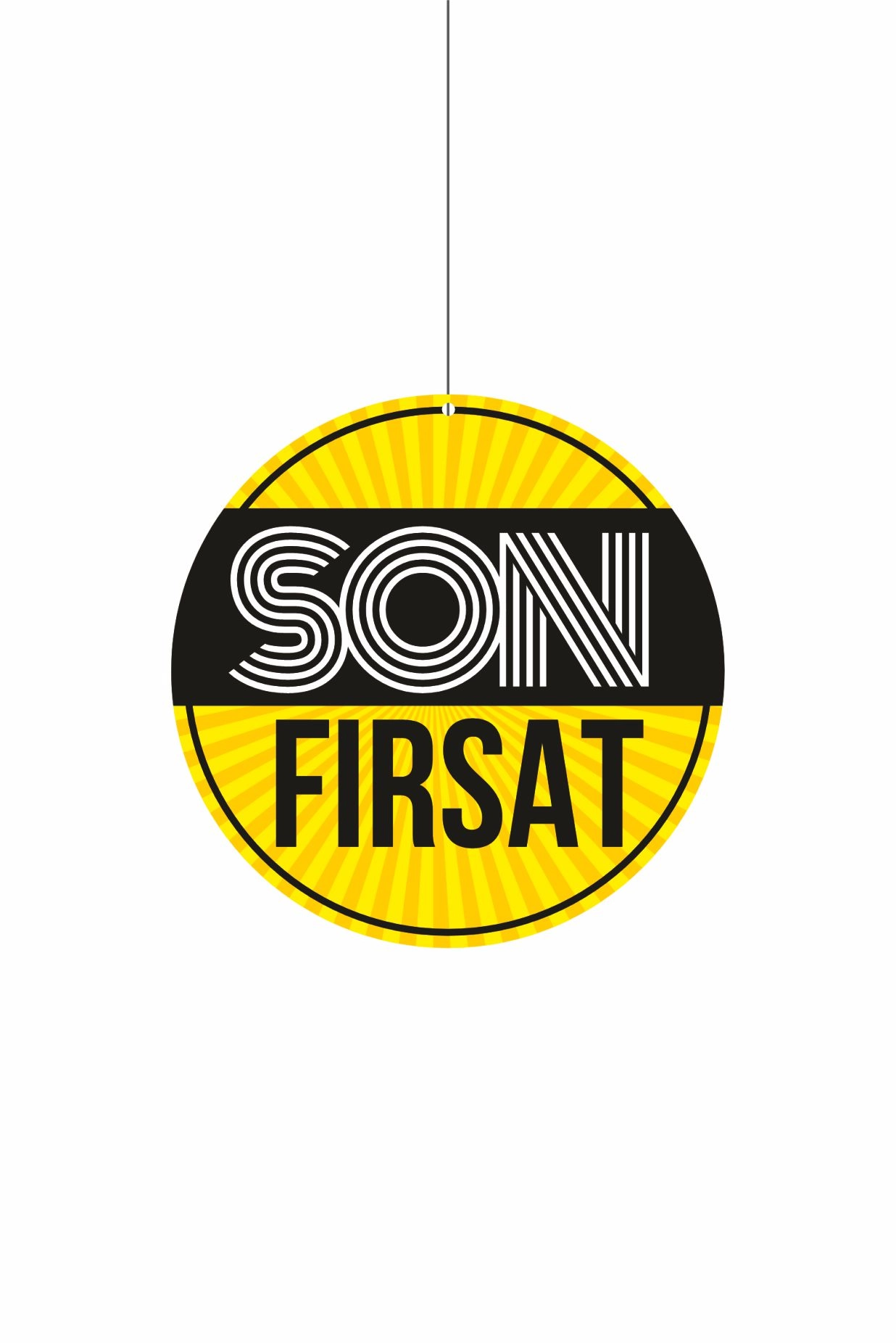 Son Fırsat Yazılı Mağaza Dönkartı 30x30 Ebat Çift Yön Baskı