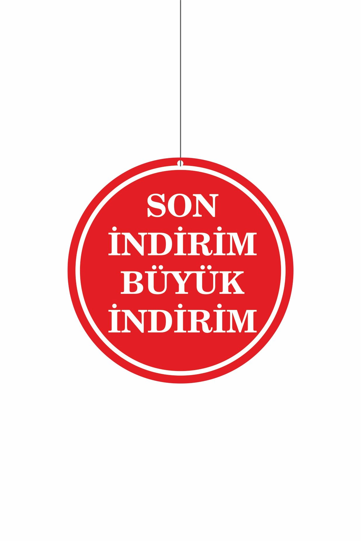 Son İndirim Büyük İndirim Mağaza Dönkartı Çift Yön Baskı