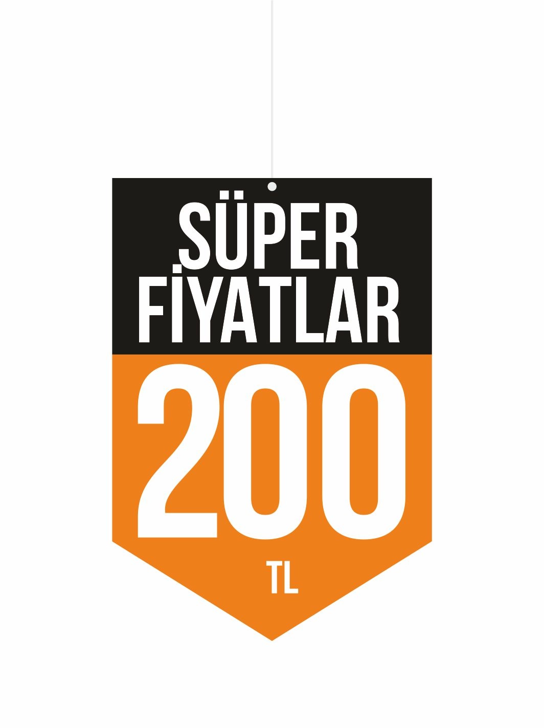 Süper Fiyatlar 200 TL Mağaza Dönkart Foreks Levha 30x20 cm | 3 mm PVC Foreks Tabela