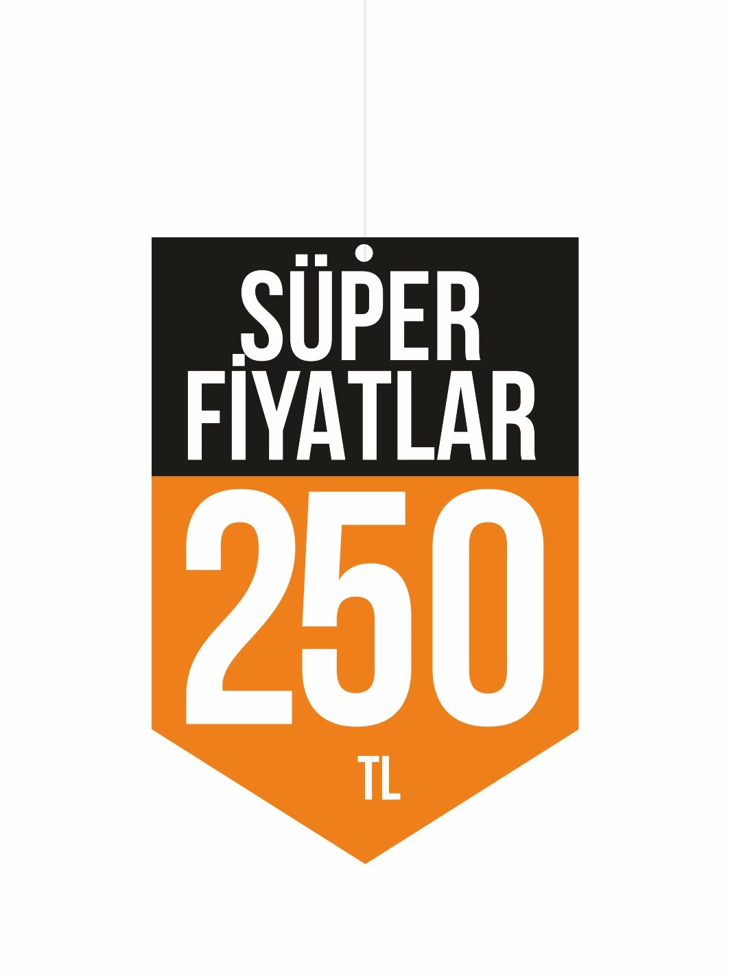 Süper Fiyatlar 250 TL Mağaza Dönkart Foreks Levha 30x20 cm | 3 mm PVC Foreks Tabela