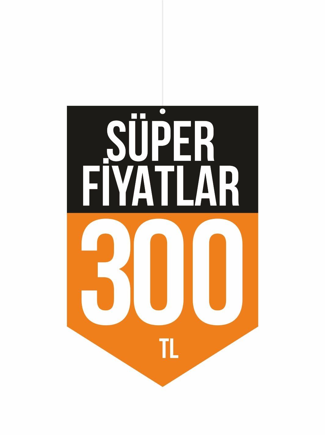 Süper Fiyatlar 300 TL Mağaza Dönkart Foreks Levha 30x20 cm | 3 mm PVC Foreks Tabela