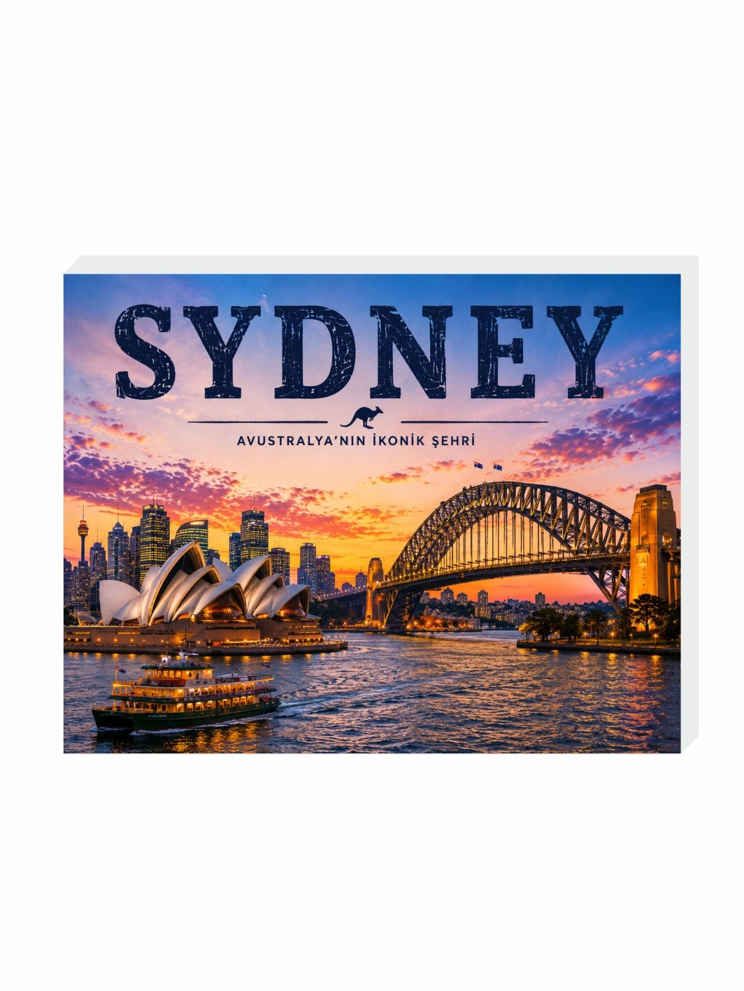 Sydney Magnet Buzdolabı Süsü | Dekoratif Avustralya Şehir Hatırası Magnet