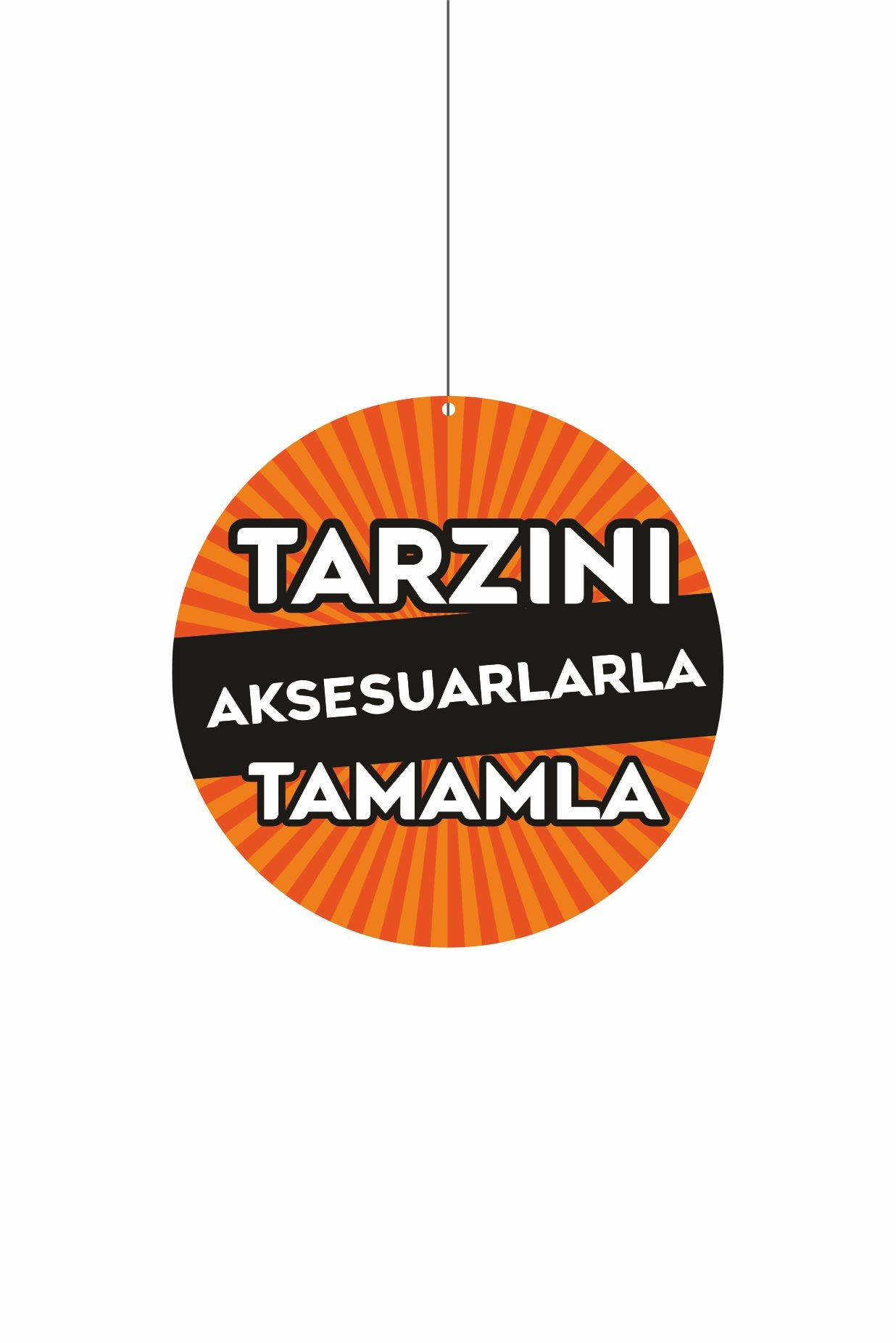 Tarzını Aksesuarla Tamamla Mağaza Dönkartı Çift Yön Baskı