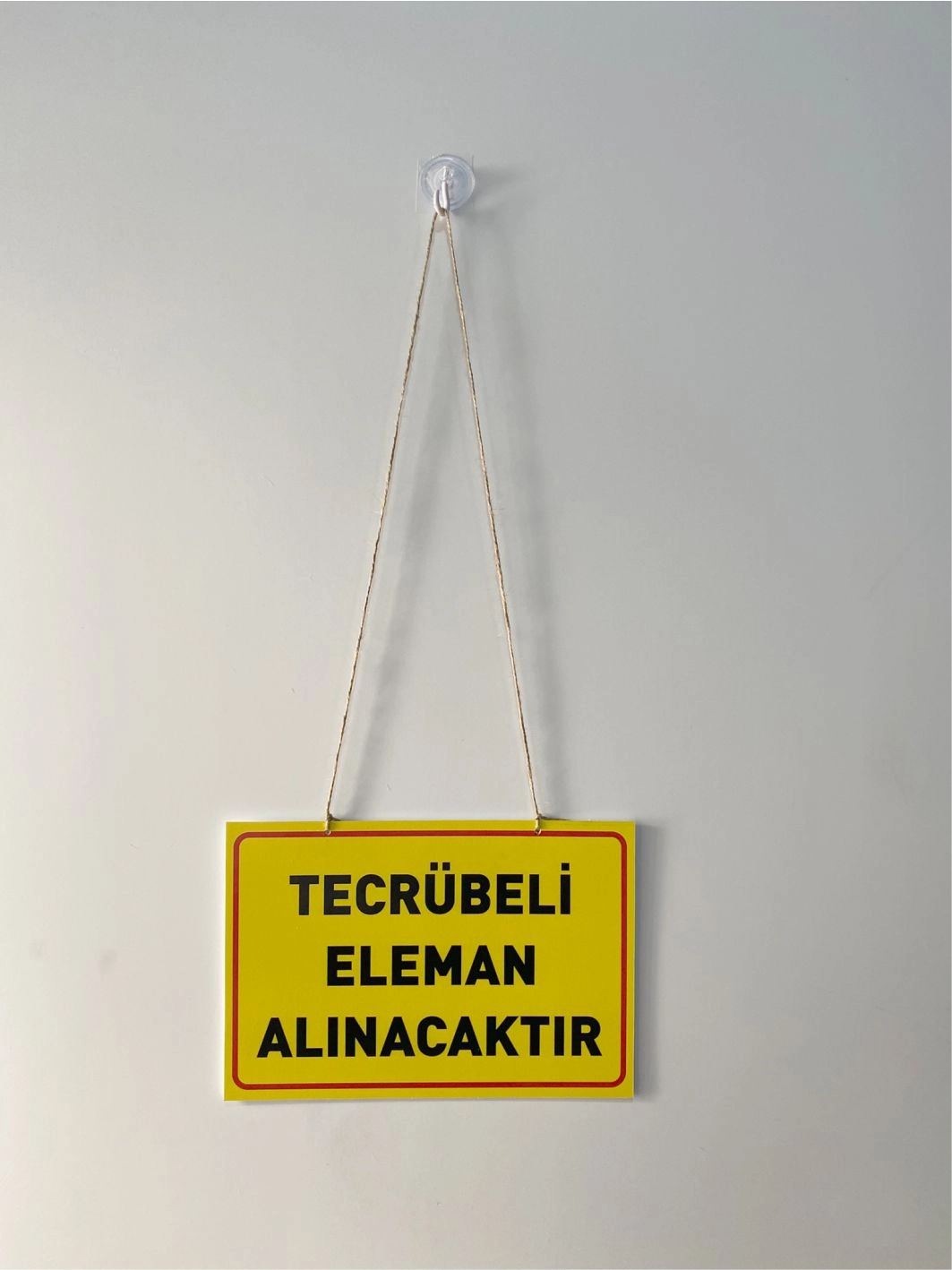 Tecrübeli Eleman Alınacaktır Levhası Mağaza İşyeri Dükkan Personel Alım Levhası