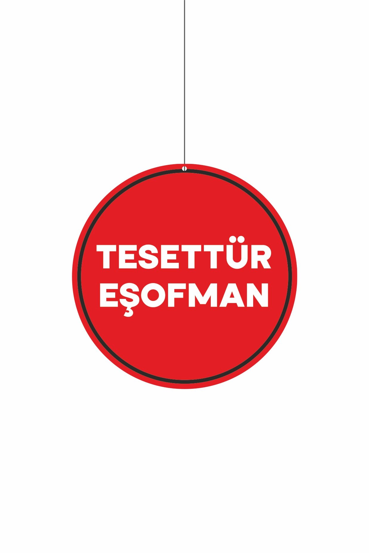 Tesettür Eşofman Mağaza Dönkartı Çift Yön Baskı