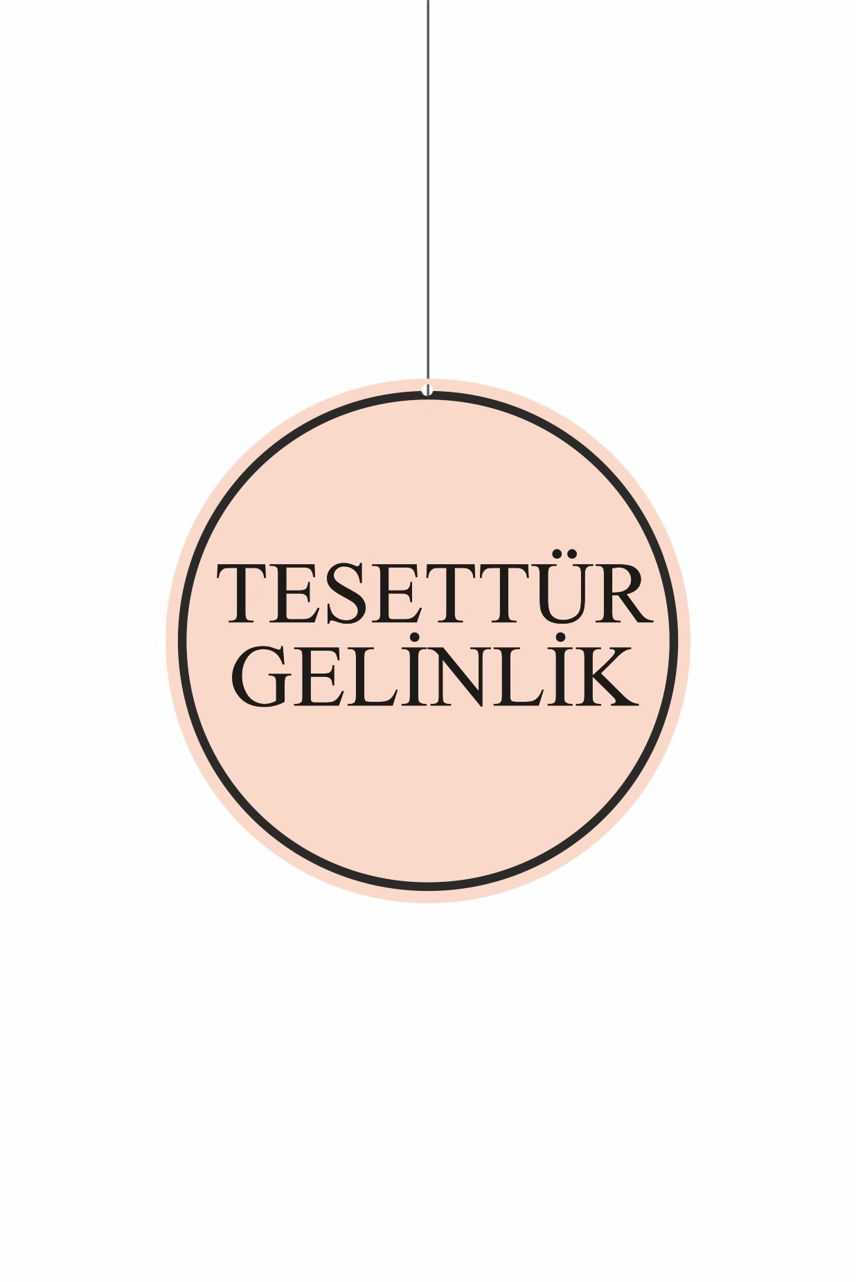 Tesettür Gelinlik Mağaza Dönkartı Çift Yön Baskı