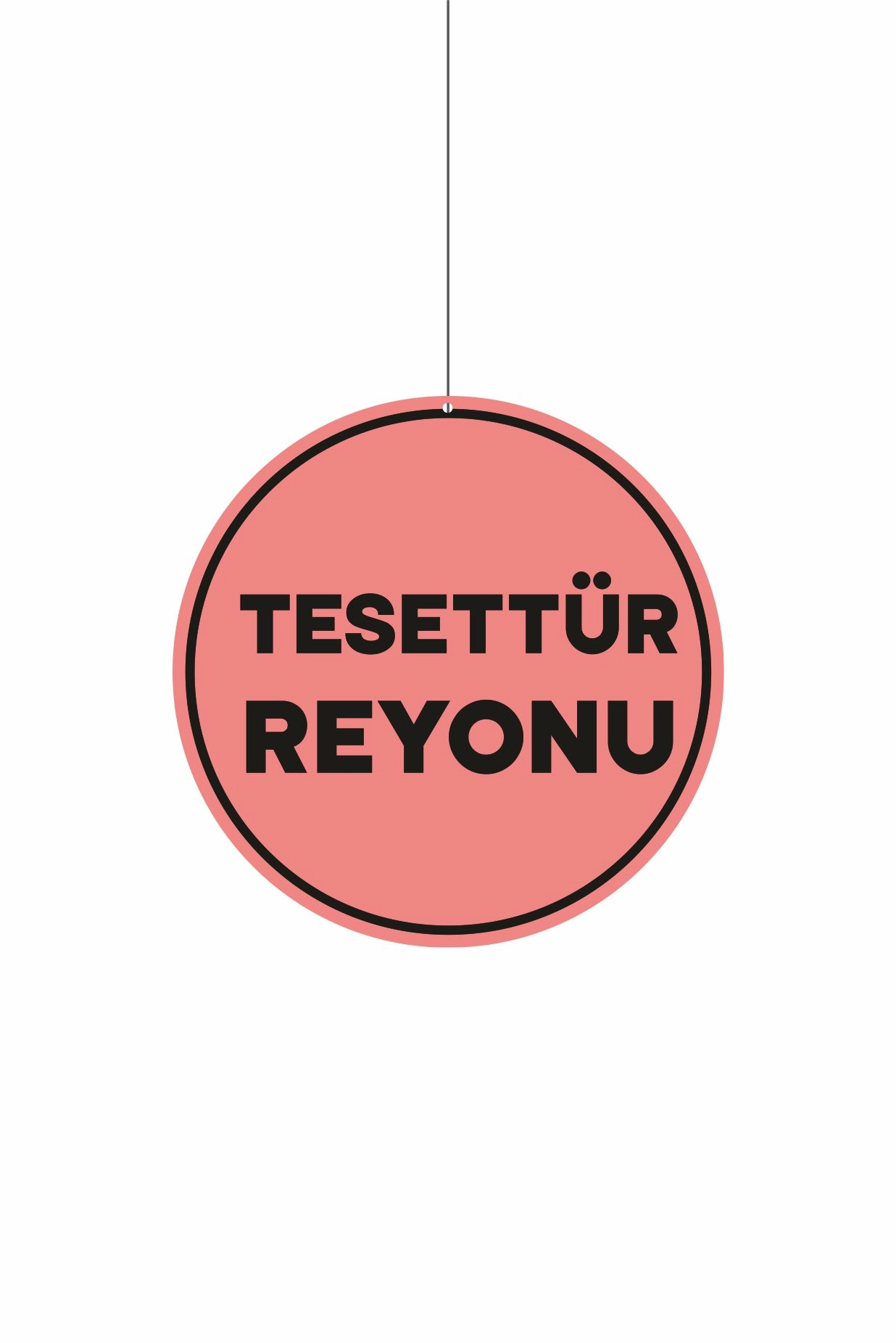 Tesettür Reyonu Mağaza Dönkartı Çift Yön Baskı