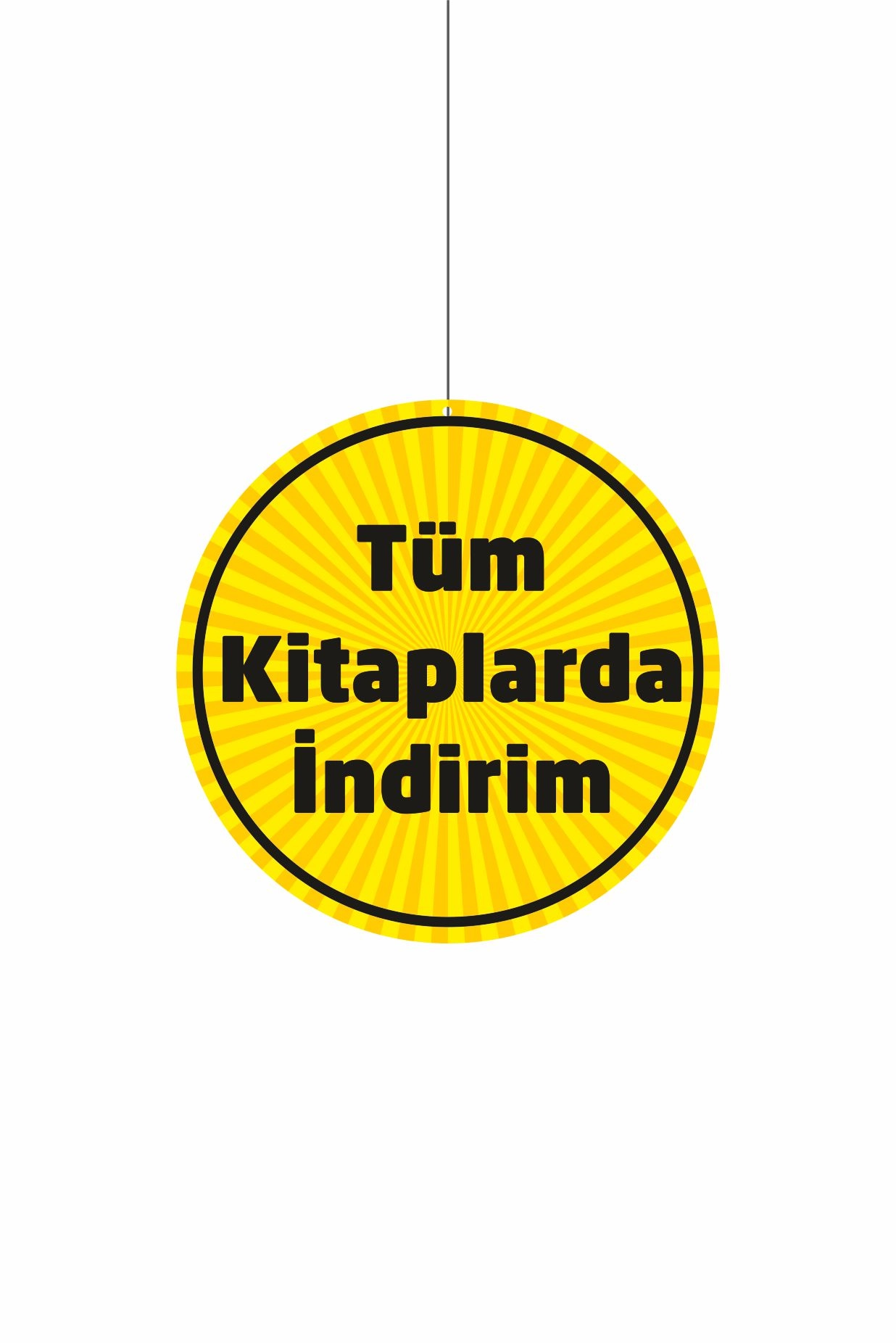 Tüm Kitaplarda İndirim Mağaza Dönkartı Çift Yön Baskı