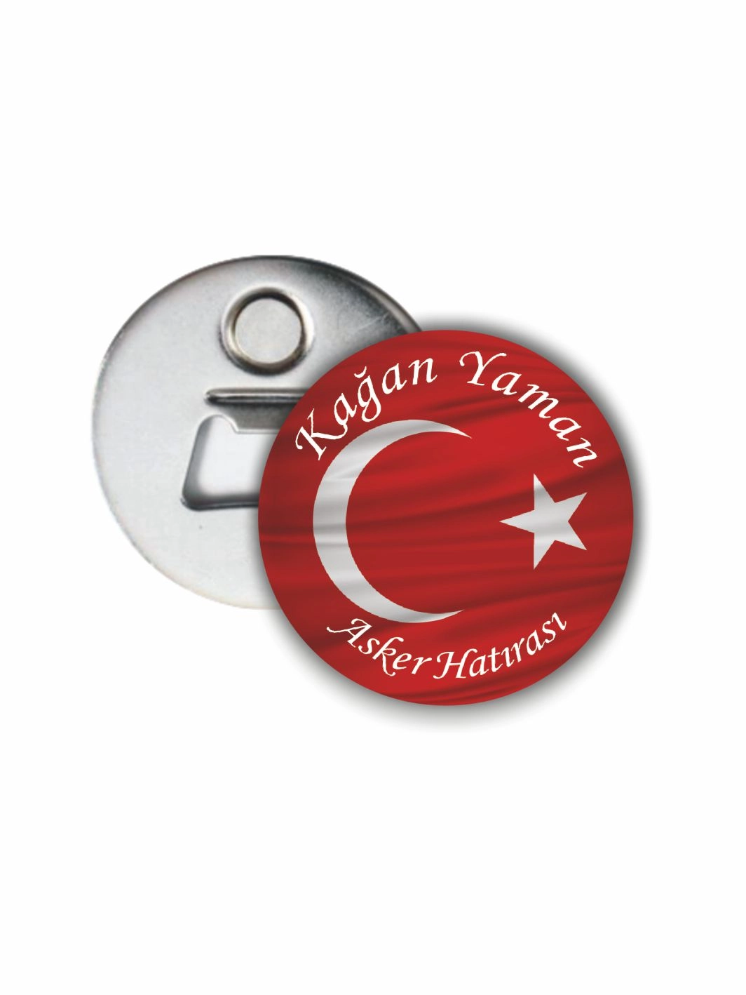Türk Bayrak Temalı Asker Uğurlama Açacak Magnet Asker Hatırası