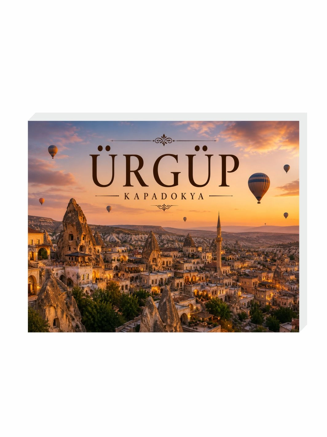 Ürgüp Kapadokya Buzdolabı Magnet Süsü – 9x7 cm Nevşehir Hatıra Magneti