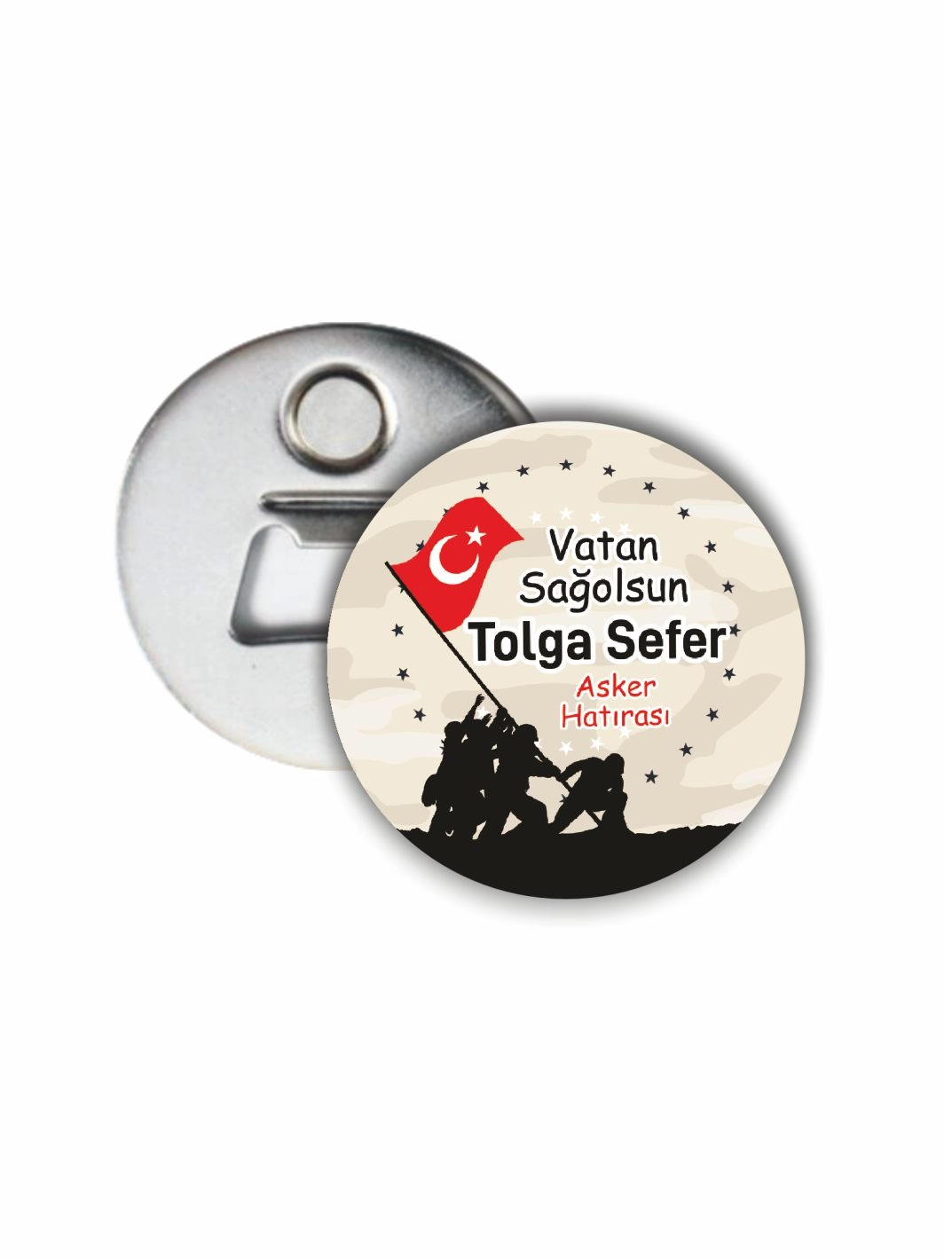 Vatan Sağolsun Temalı Asker Uğurlama Açacak Magnet Bayraklı