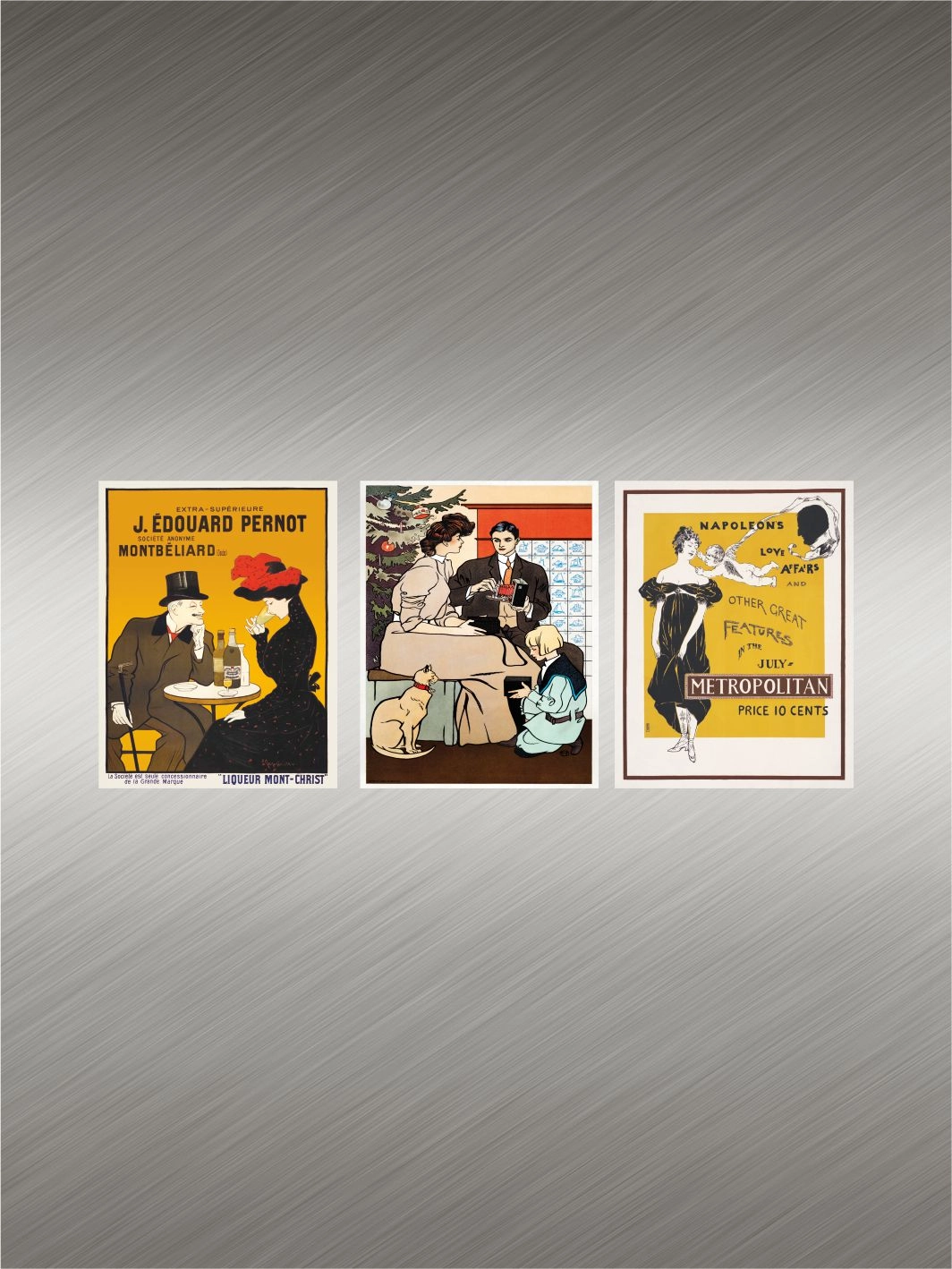 Vintage Retro Afiş Temalı Dekoratif Buzdolabı Magnet Seti 3’lü – Nostaljik Magnet Modelleri