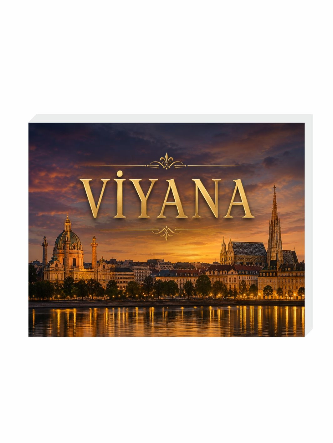 Viyana Buzdolabı Magnet Süsü – 9x7 cm Avusturya Hatıra Magneti
