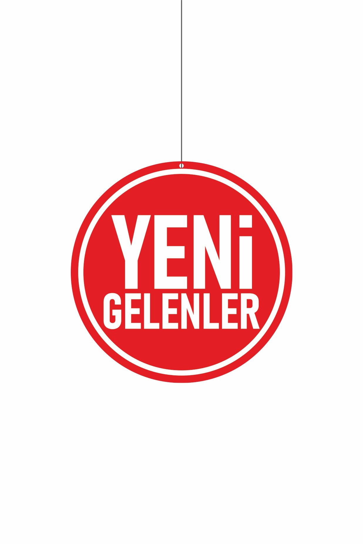 Yeni Gelenler Mağaza Dönkartı Kırmızı Renk