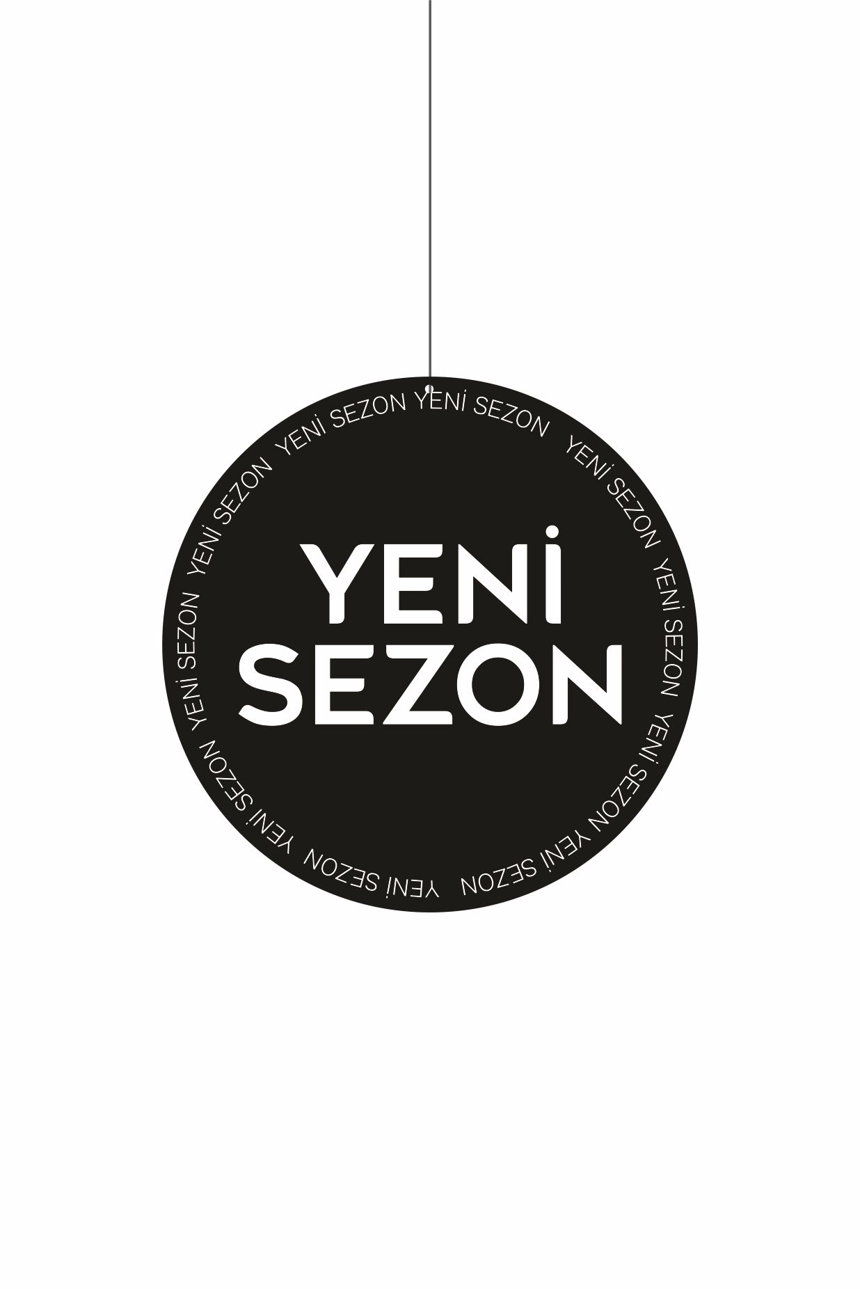 Yeni Sezon Mağaza Dönkart Siyah Renk 30x30 Ebat
