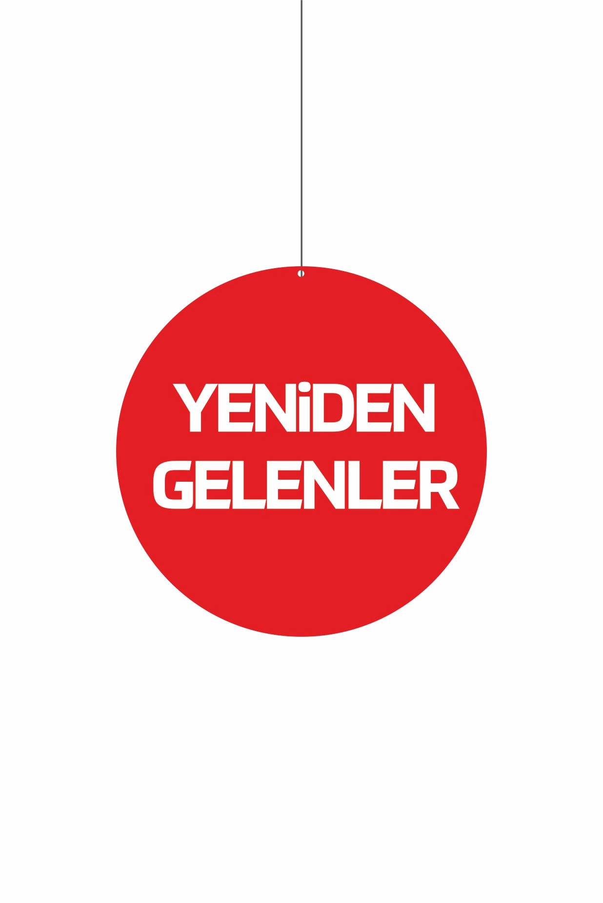 Yeniden Gelenler Mağaza Dönkartı Çift Yön Baskılı
