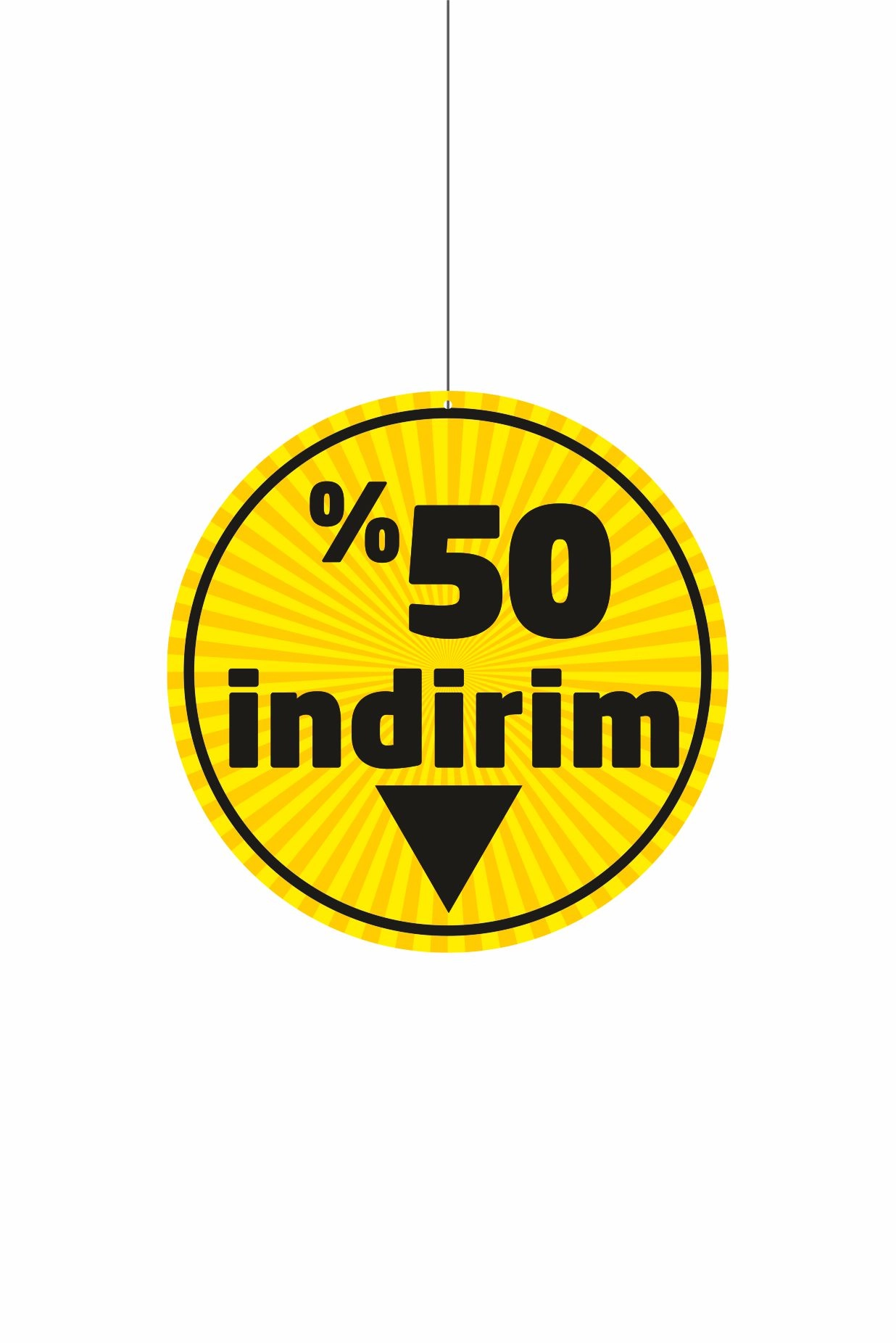 %50 İndirim Mağaza Dönkart 30x30 Ebat